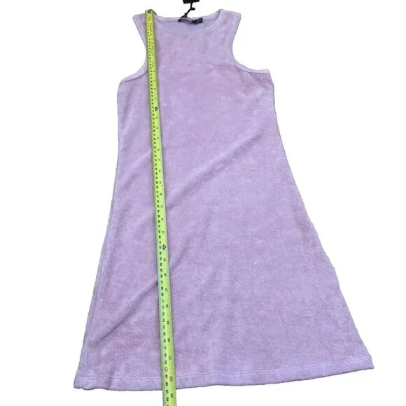 Nasty Gal Womens Towelling Razor Mini Dress Terry Pink Size 2 New with Tags - Picture 6 of 6
